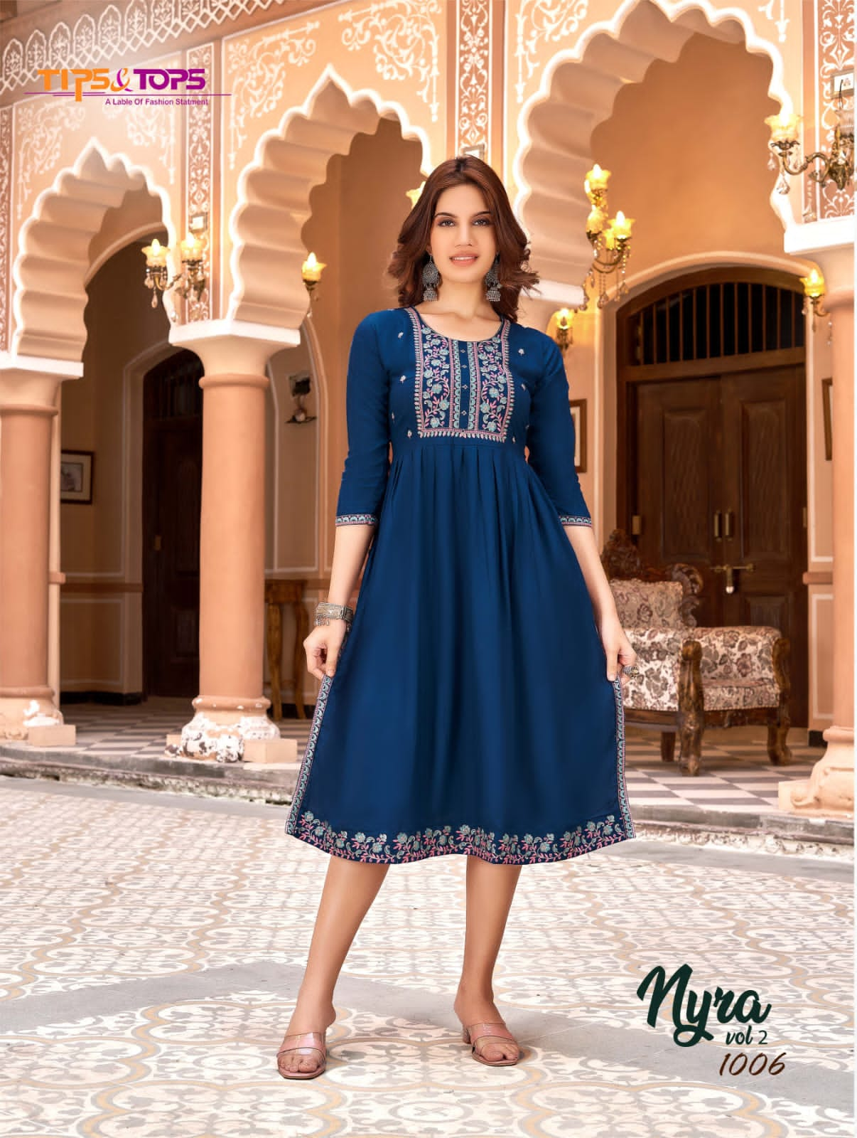 NYRA Vol 02 Tips & Tops Regular Wear Wholesale Designer Kurtis Catalog